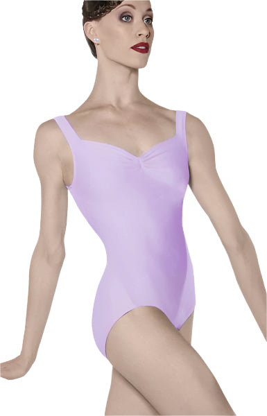 Wear Moi Fasutine Pinch Front Adult Leotard Lilac